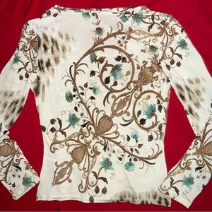 Roberto Cavalli Class 100% authentic Multicolor Vintage scoop Neck.Made in Italy